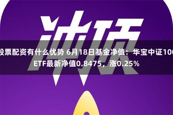 股票配资有什么优势 6月18日基金净值：华宝中证100ETF最新净值0.8475，涨0.25%