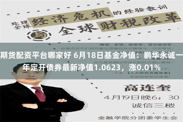 期货配资平台哪家好 6月18日基金净值：鹏华永诚一年定开债券最新净值1.0623，涨0.01%