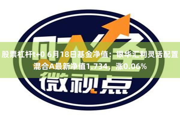 股票杠杆t+0 6月18日基金净值：银华汇利灵活配置混合A最新净值1.734，涨0.06%