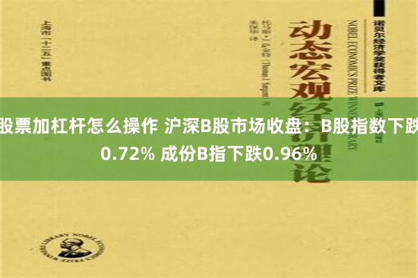 股票加杠杆怎么操作 沪深B股市场收盘：B股指数下跌0.72% 成份B指下跌0.96%