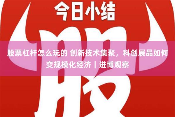 股票杠杆怎么玩的 创新技术集聚，科创展品如何变规模化经济｜进博观察