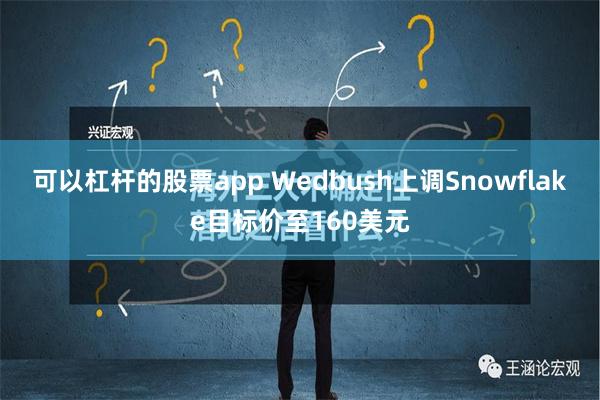 可以杠杆的股票app Wedbush上调Snowflake目标价至160美元